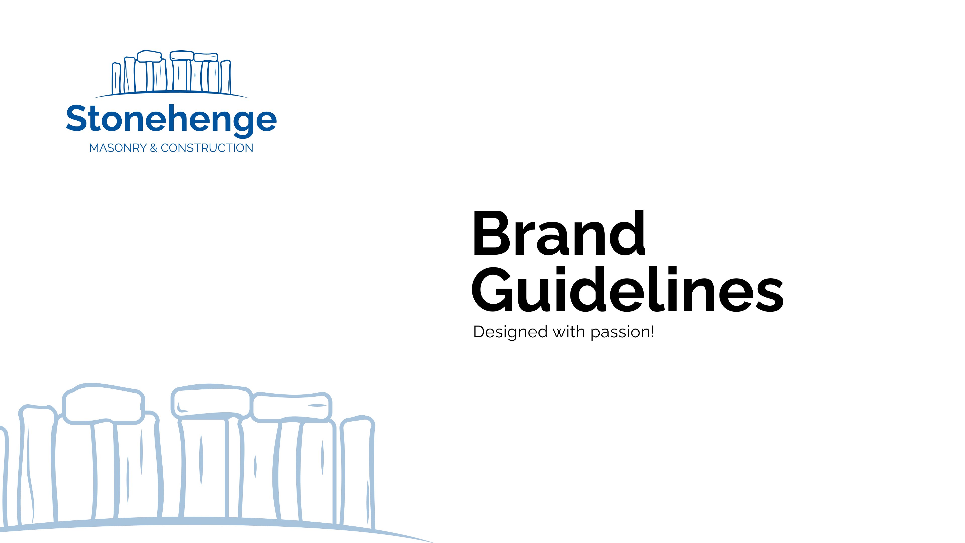 Stonehenge brand guideline cover