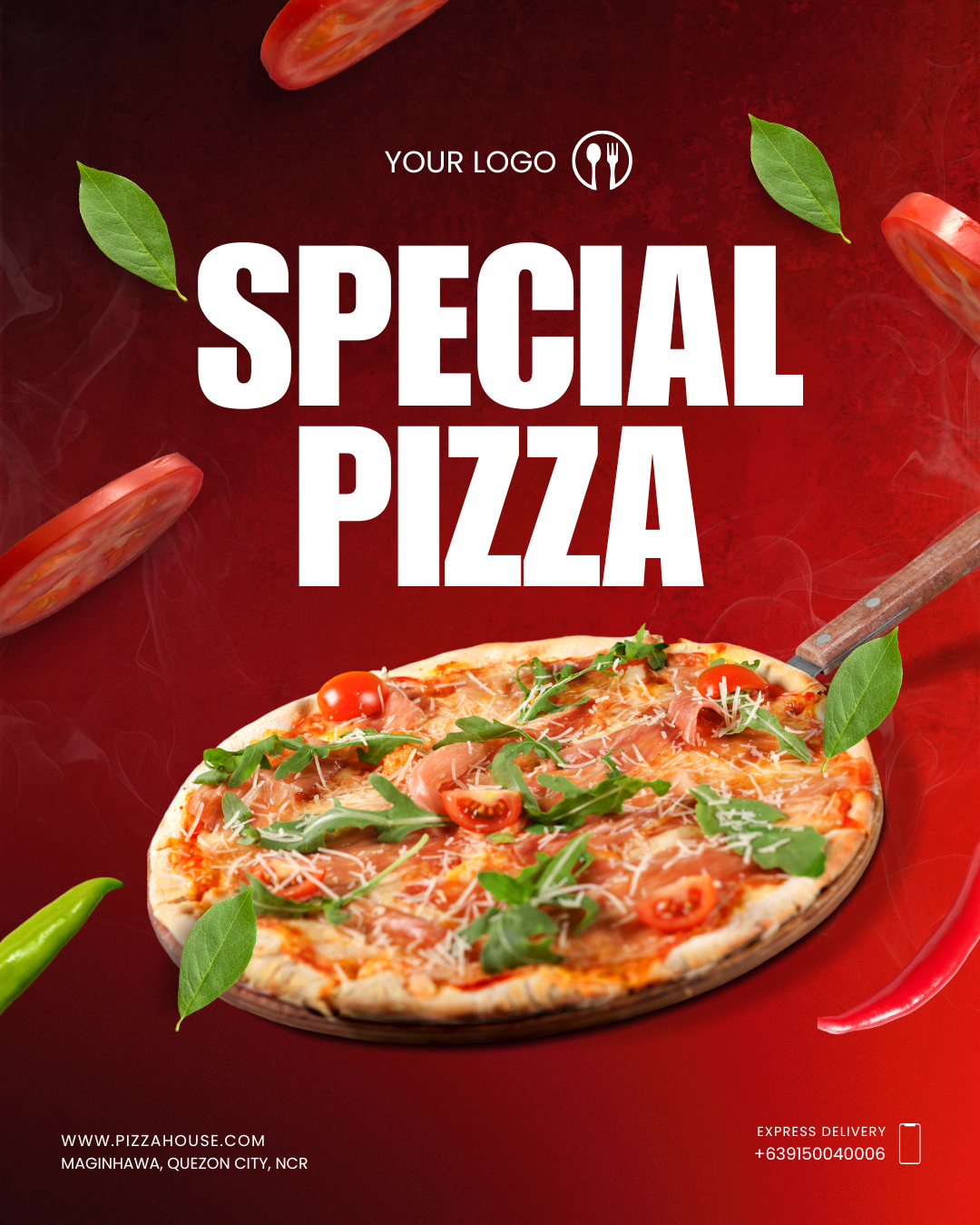Pizza social graphic